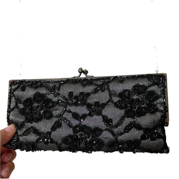 New Monya New With Tags Black Beaded Crossbody - Picture 2 of 4